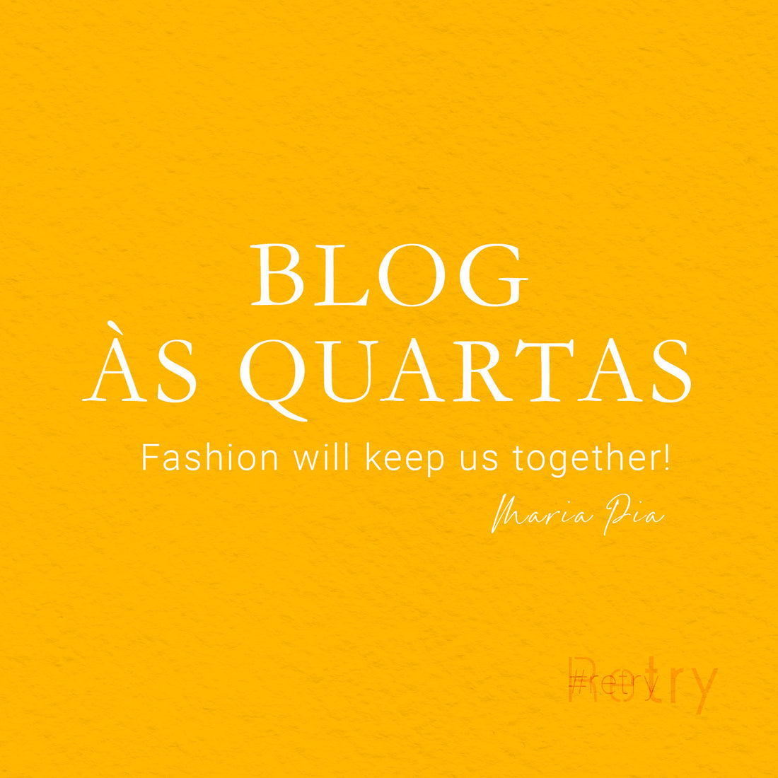 Fashion will keep us together!