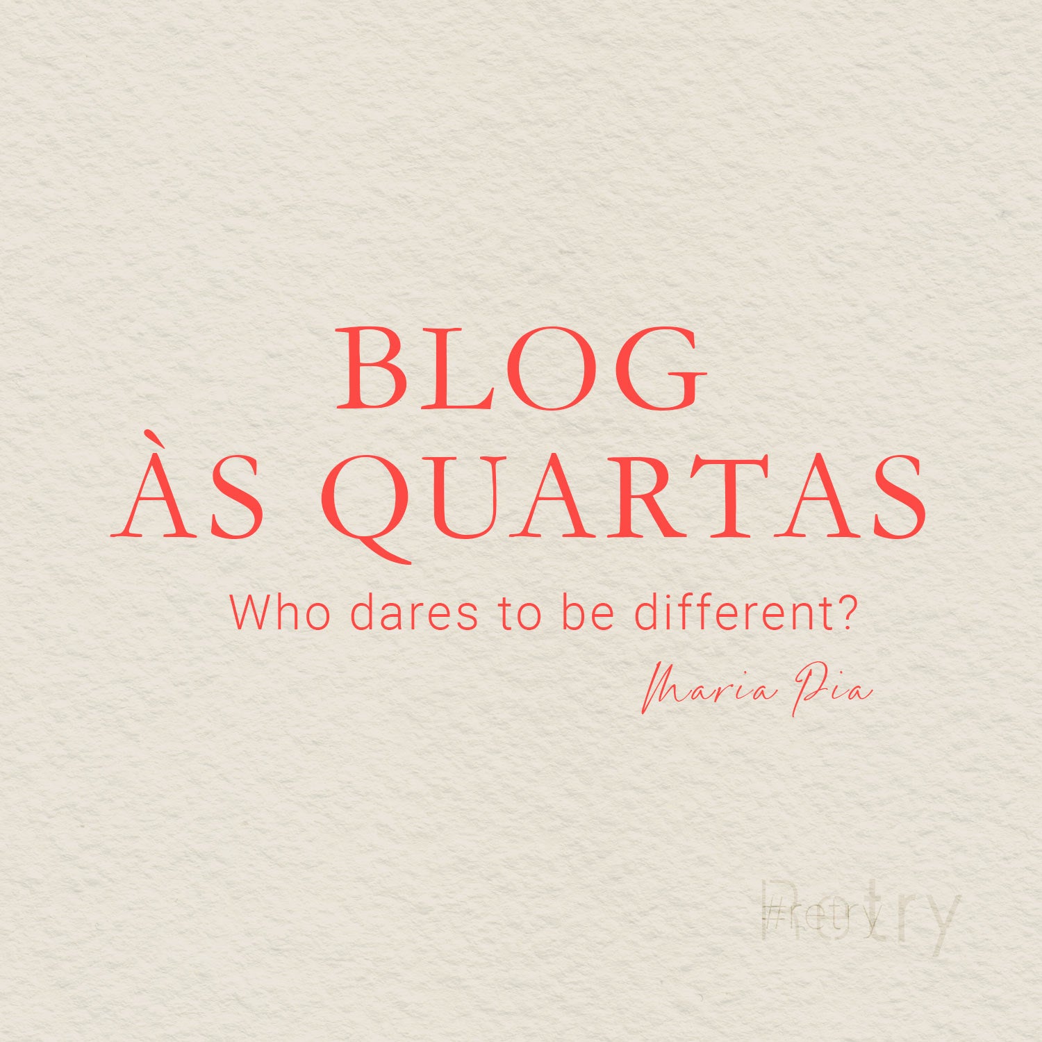 Who dares to be different?